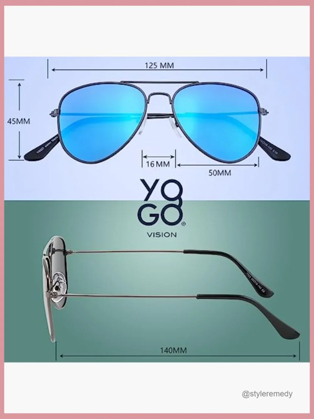 Metal Frame Polarized Aviator Sunglasses Multi-Pack Kids